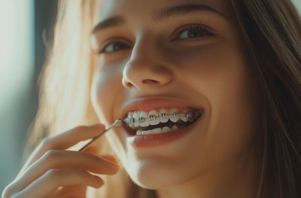 girl with braces